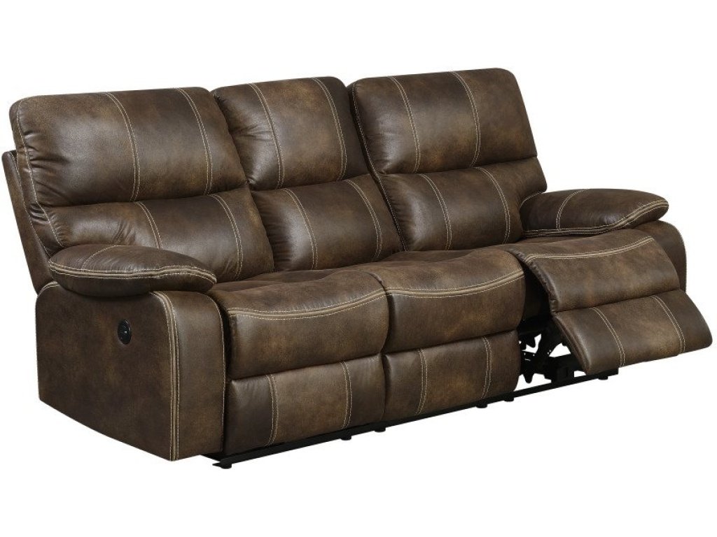 Power Sofa W / Usb Power Outlet-Brown