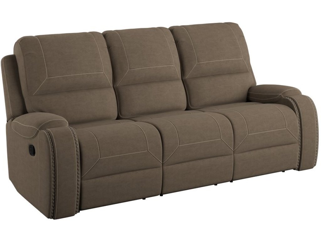 Motion Sofa W /  Dropdown Table & Usb - Brown