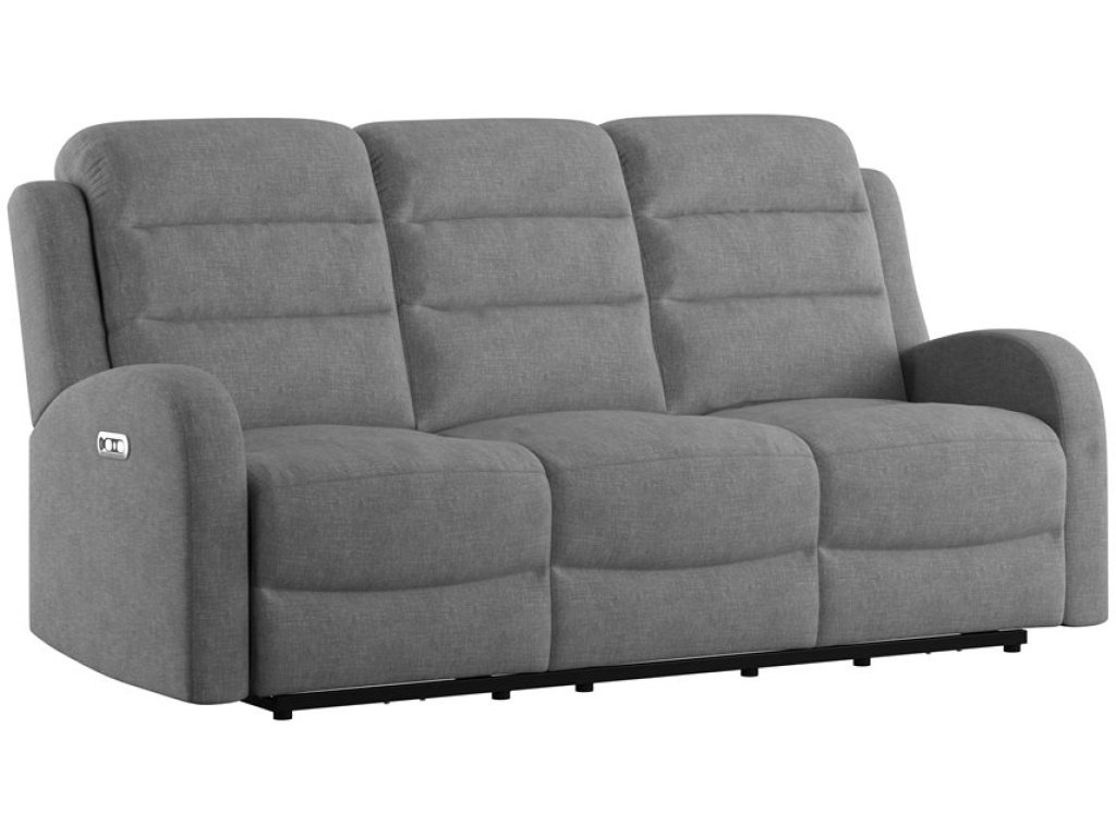 Power Sofa W / 2 Power Headrest - Grey