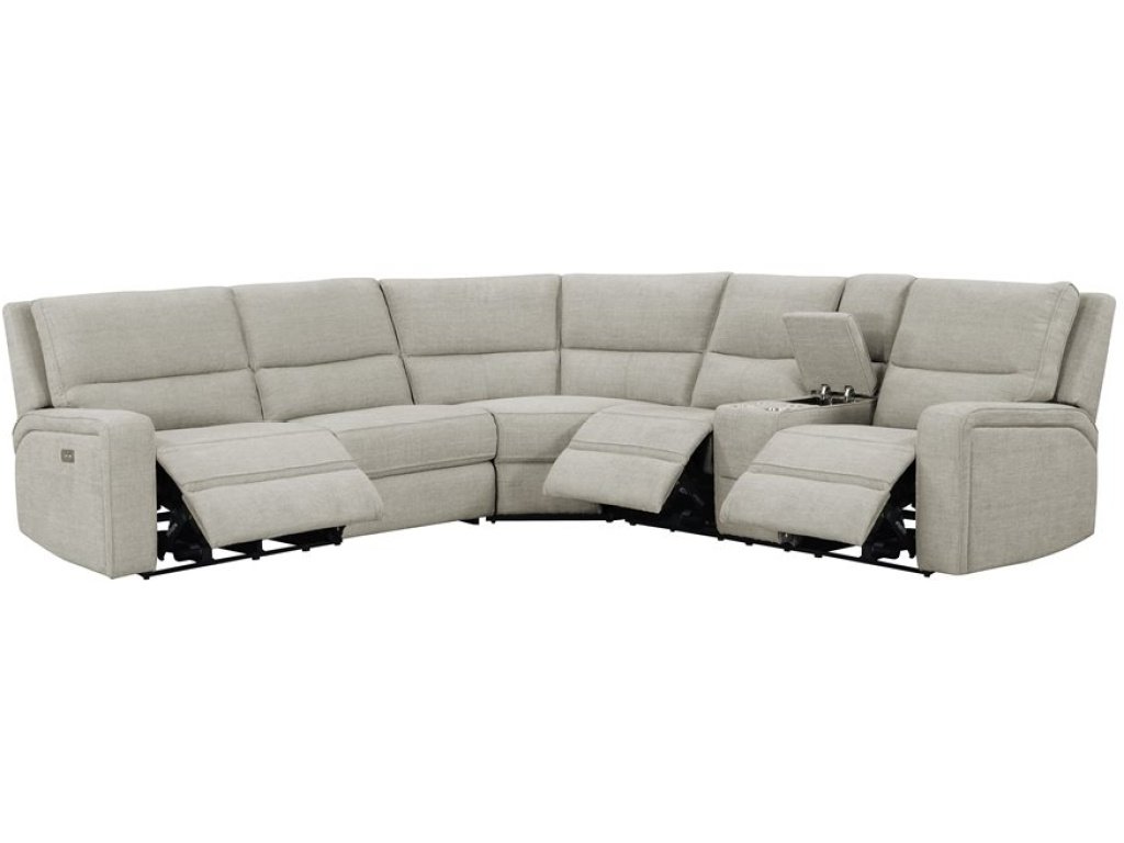 Medford-3Pc 3-Power Reclining Sectional - Tan