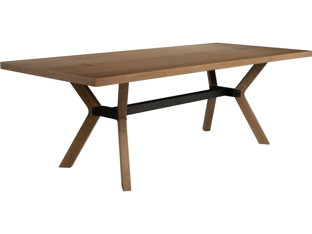 Millwork Brown Rectangular Dining Table