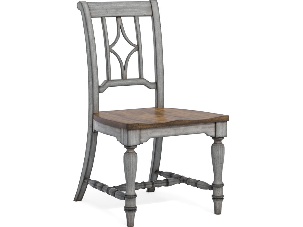 Plymouth Gray Pair of Armless Dining Chairs