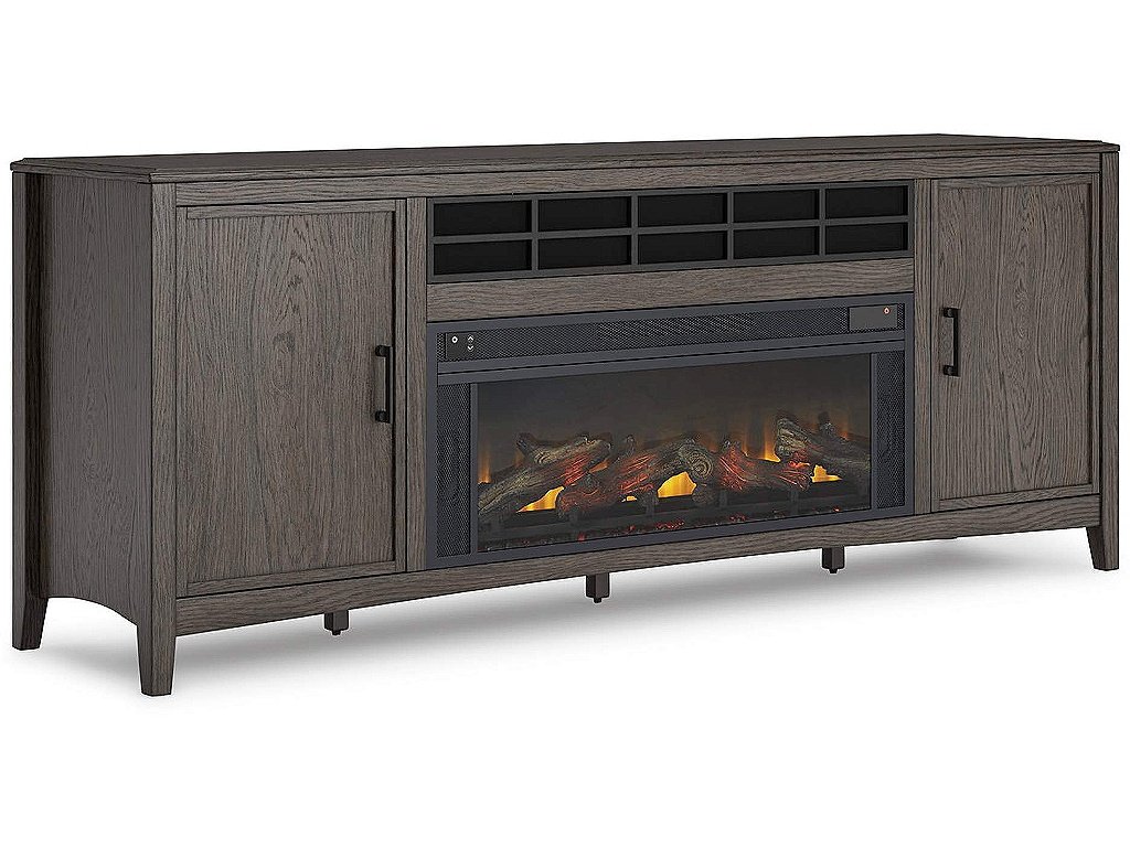 Montillan 84" TV Stand with Electric Fireplace