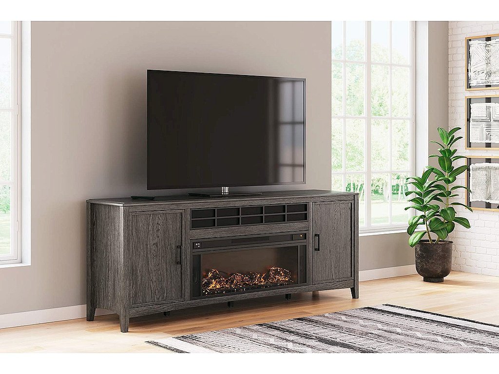 Montillan 84" TV Stand with Electric Fireplace