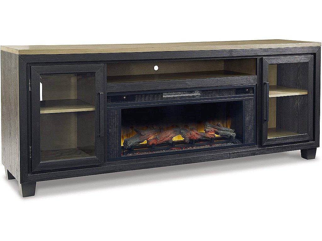 Foyland 83" TV Stand with Electric Fireplace