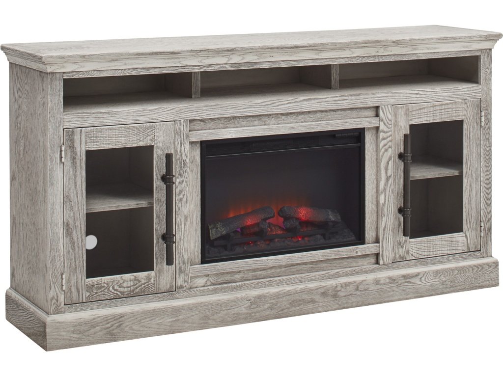 73" Highboy Fireplace Console