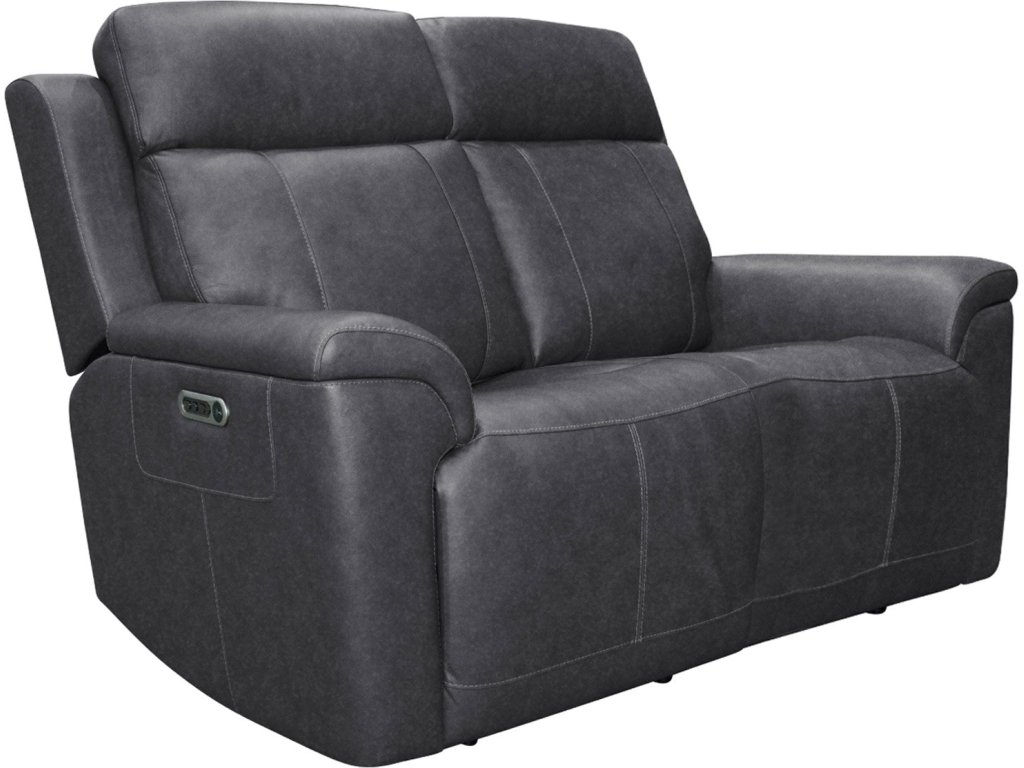 Amelia Charcoal Leather Slumberland Exclusive
