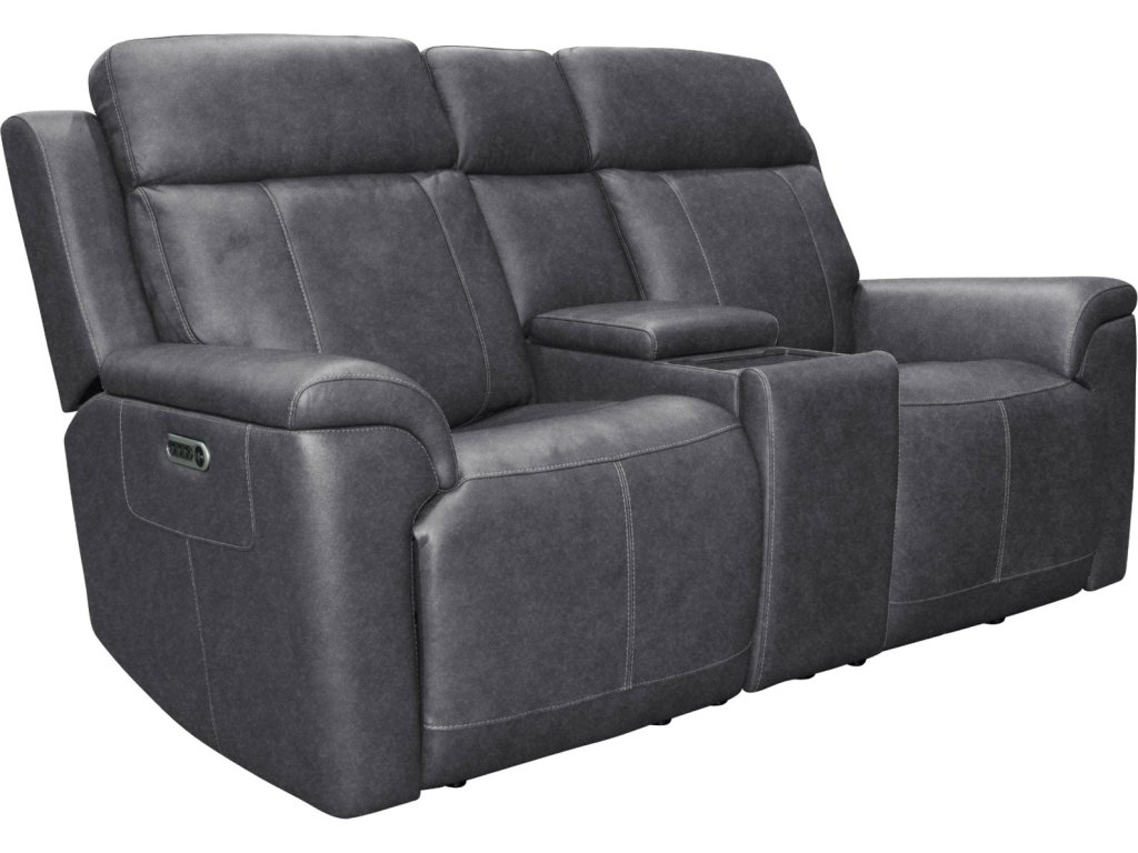 Amelia Charcoal Leather Slumberland Exclusive