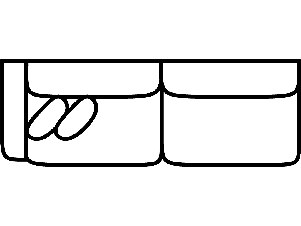LSF 1 Arm Sofa (2 Over 2)