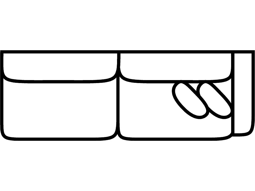 RSF 1 Arm Sofa (2 Over 2)