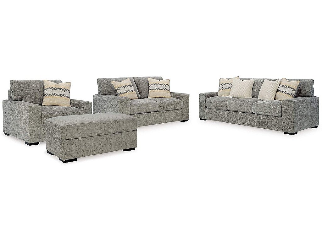 Dunmor Sofa, Loveseat, Oversized Chair and Ottoman