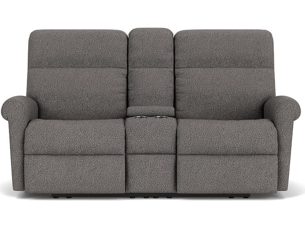 Davis Fabric Reclining Loveseat with Console