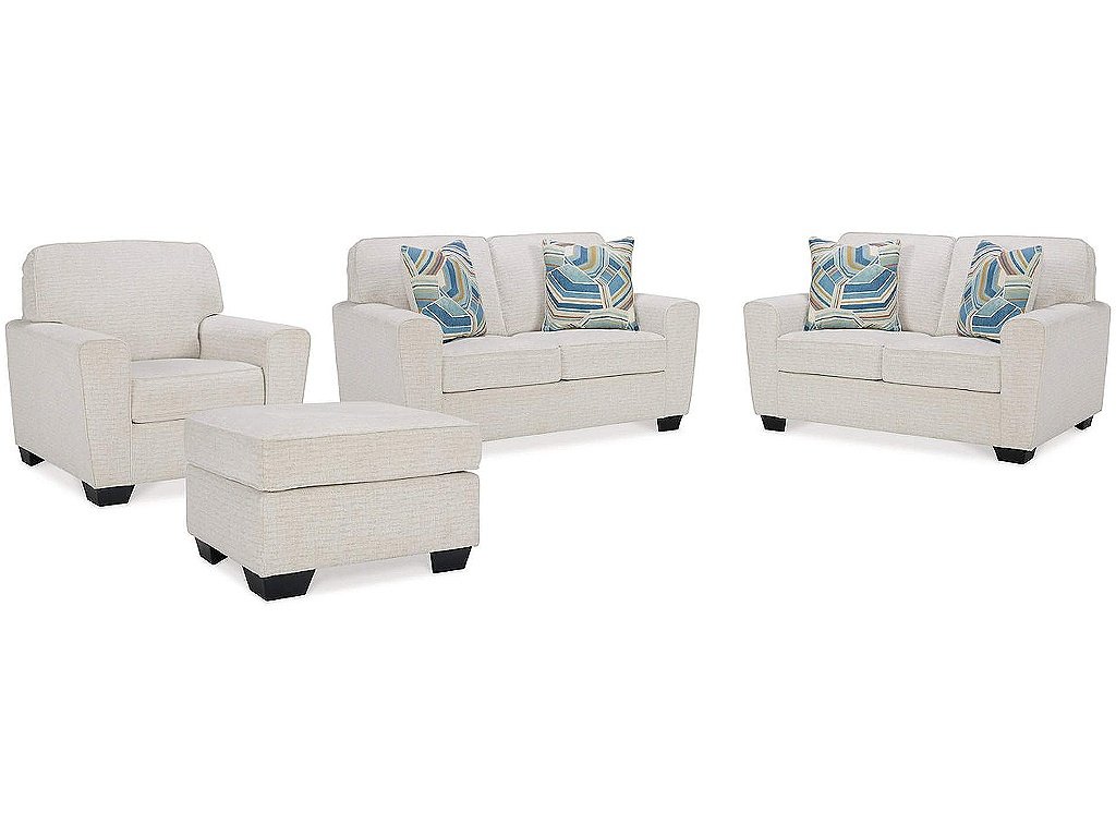 Cashton 2 Loveseats, Chair and Ottoman