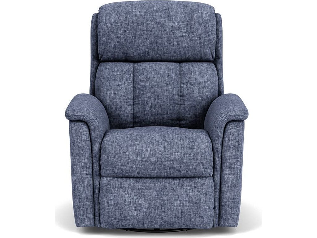 Luna Fabric Swivel Gliding Recliner
