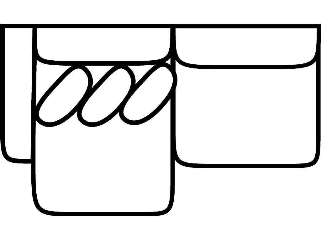 LSF 1 Arm Sofa Chaise