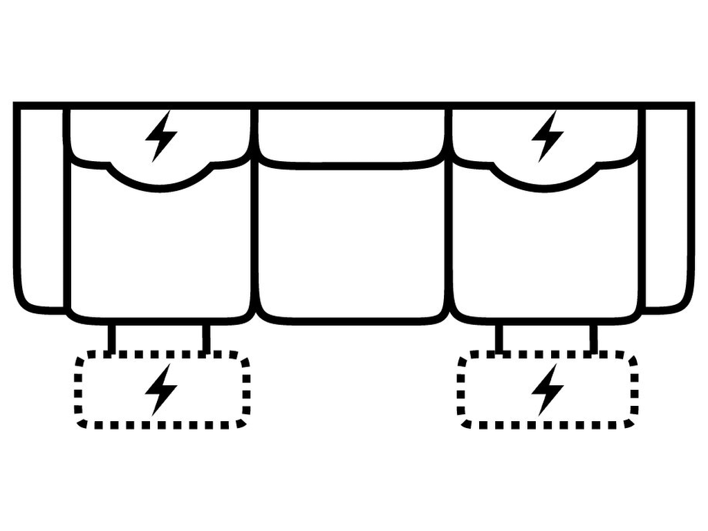 Pwr HR/Lumbar Dual Recl. Sofa
