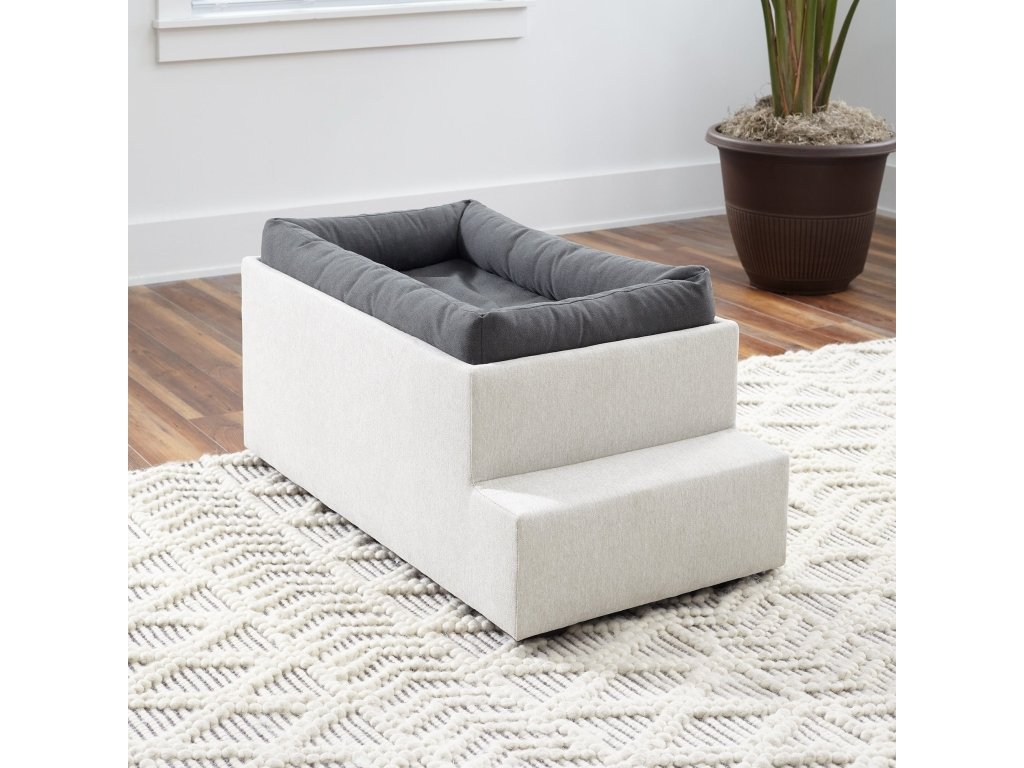 Flex Gray Fabric Pet Bed Hub