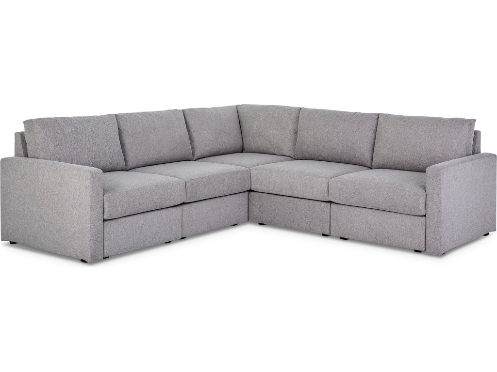 Flex Gray Fabric Sectional