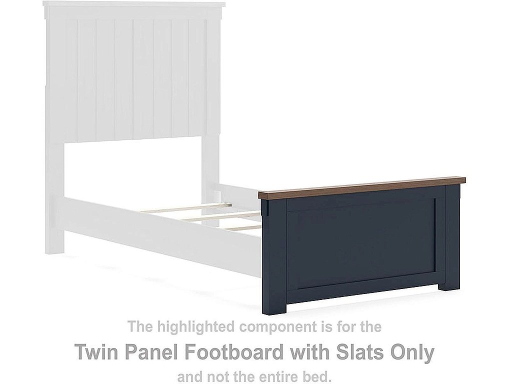 Landocken Twin Panel Footboard with Slats
