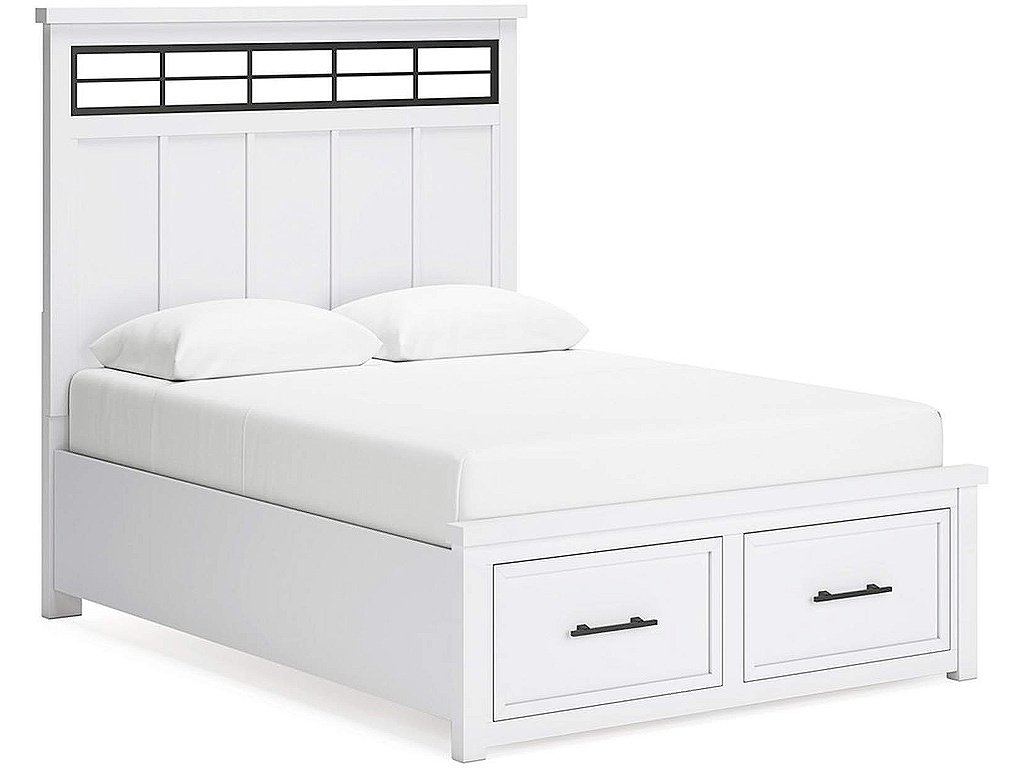 Ashbryn Queen Panel Storage Bed