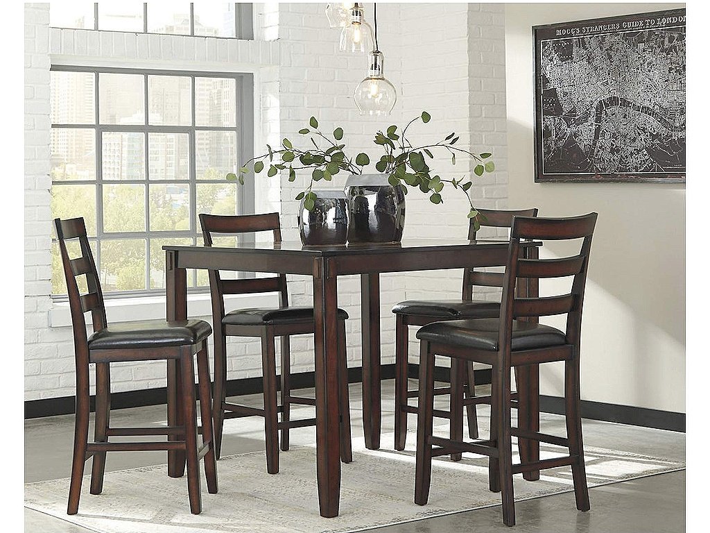 Coviar Counter Height Dining Table and Bar Stools (Set of 5)