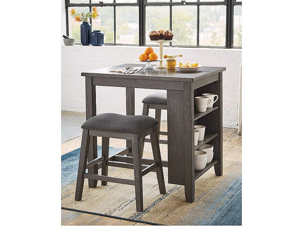 Caitbrook Counter Height Dining Table and Bar Stools (Set of 3)