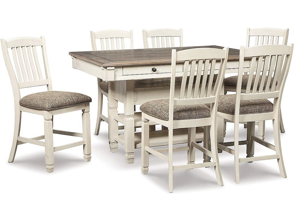 Bolanburg Counter Height Dining Table with 6 Barstools