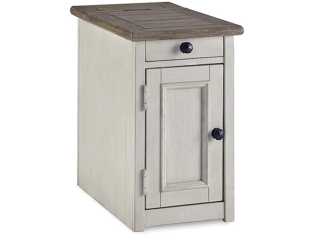Bolanburg Chairside End Table with USB Ports & Outlets