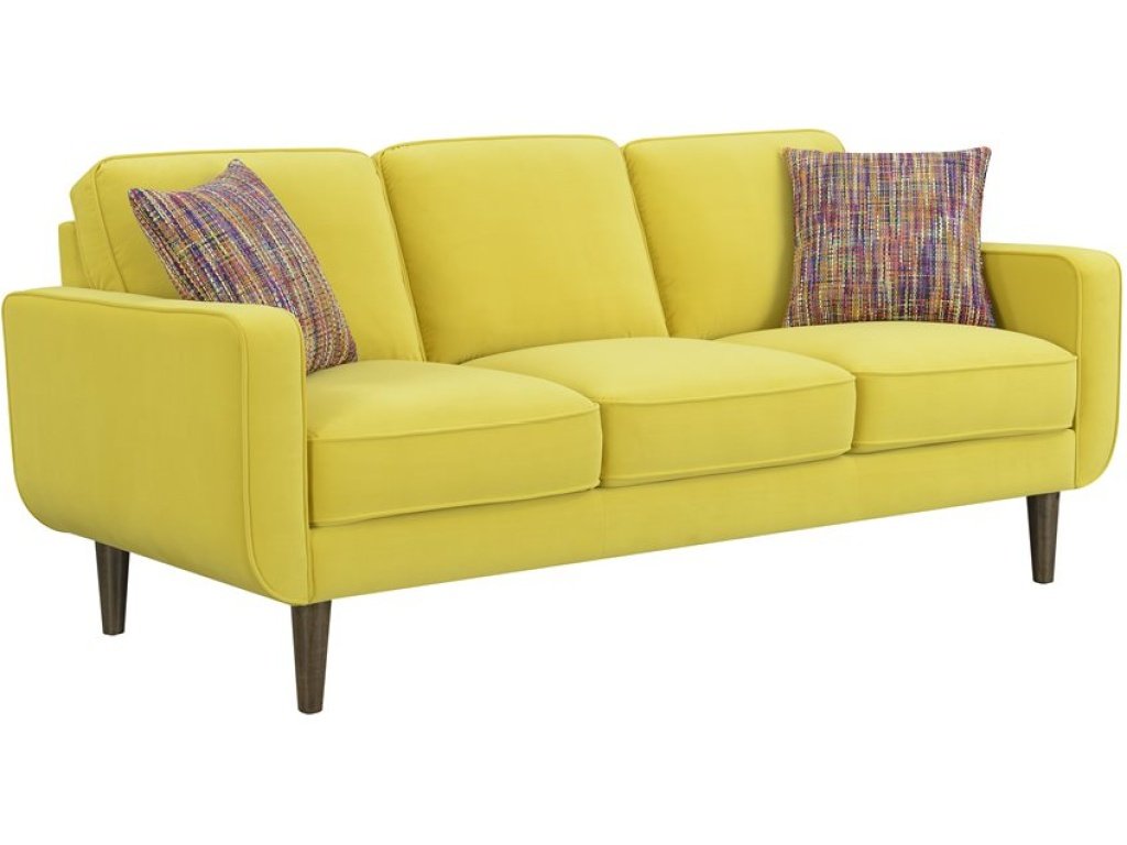 Sofa W / 2 Pillows-Yellow