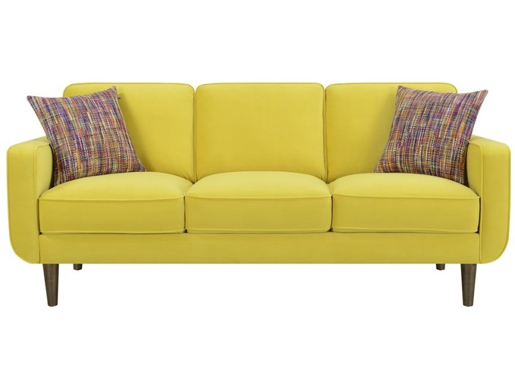 Sofa W / 2 Pillows-Yellow