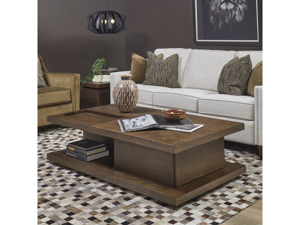 Athens Rectangular Coffee Table with Casters