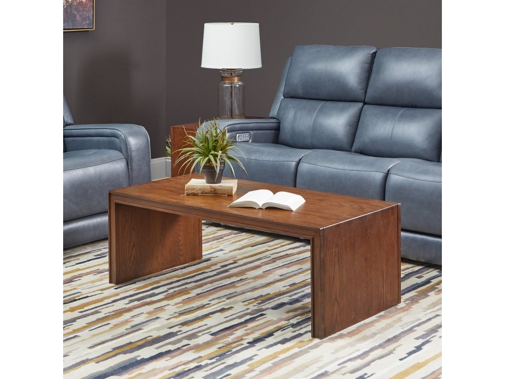 Waterfall Brown Rectangular Coffee Table