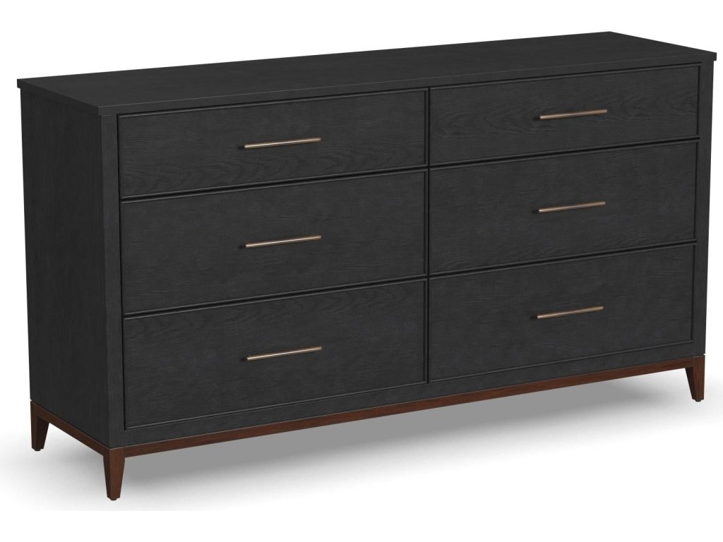 Waterfall Black Dresser