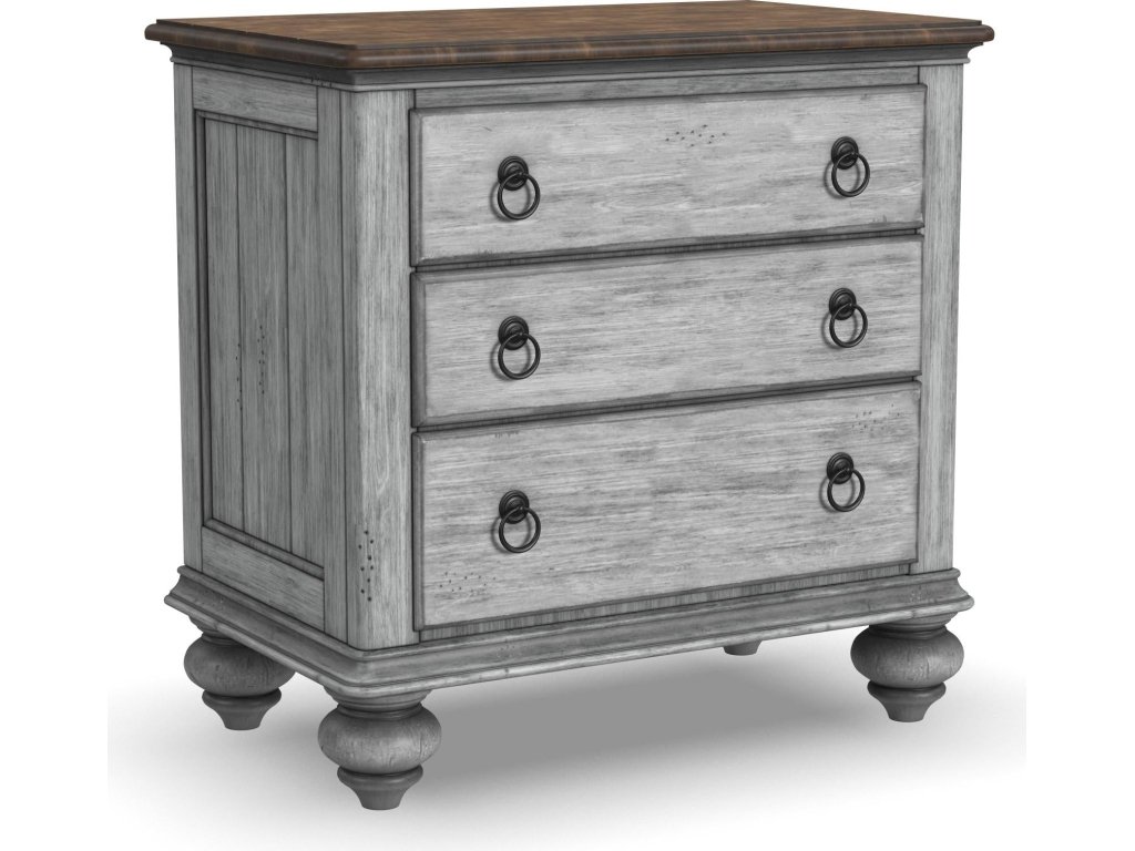 Plymouth Gray Nightstand