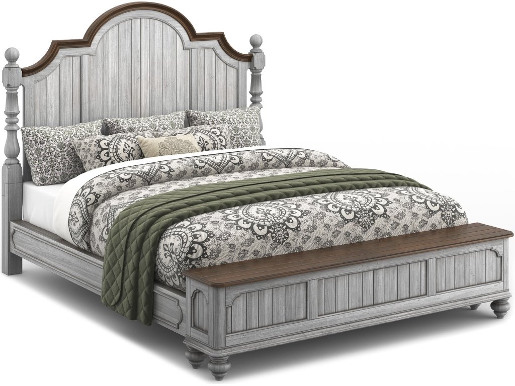 Plymouth Gray California King Storage Bed