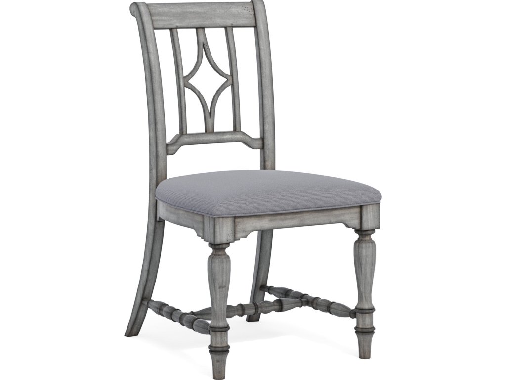 Plymouth Gray Pair of Armless Dining Chairs